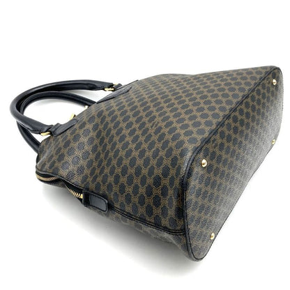 Celine Dm98/1 Handbag PVC Macadam Brown Black Ladies Men Fashion Vintage Gift