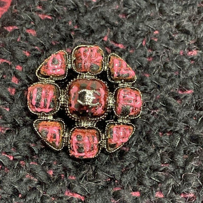 Chanel Jacket Size 36 S Women - P73610 Black And Pink Long Sleeves / Collarless