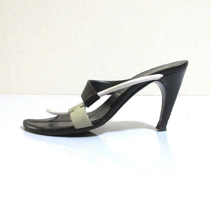 Good Prada Color Scheme Leather Strap Sandals Mules Size 36 Approx 23cm