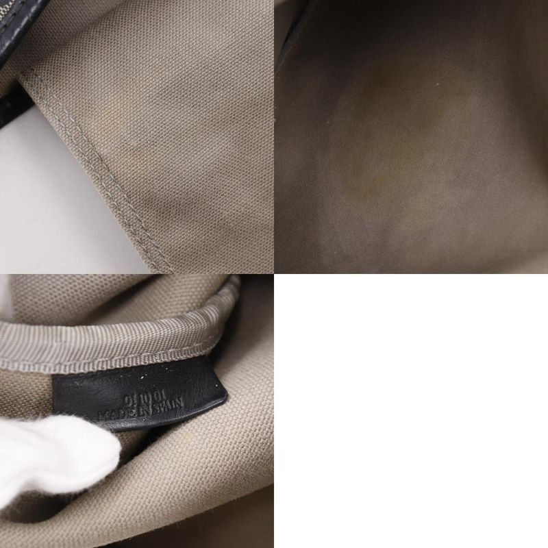 Loewe Anagram Tote Bag Pvc×leather Gray/black Unisex Handbag