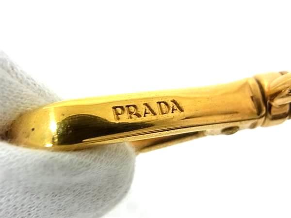 Prada Patent Leather Bag Shoulder Strap Shoulder Crossbody Women Khaki Ff8615