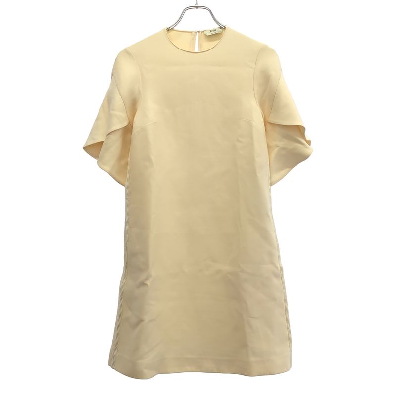 Fendi 17ss Dress Fd9559 46r Ivory 36
