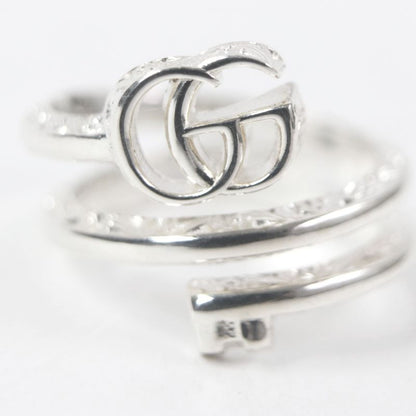 Gucci 770719 Double G Key Motif Ring Ring Ag925 Silver 18 Weight