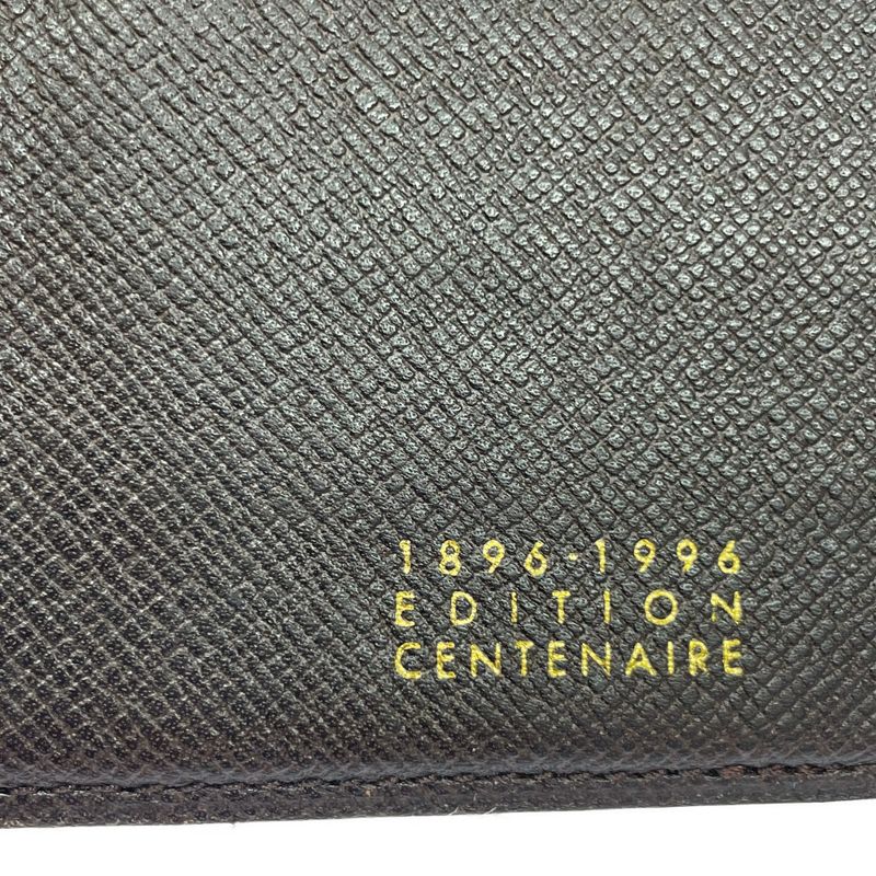 Louis Vuitton Damier PVC Set of 2 Wallets Brown 377717 Long Wallet