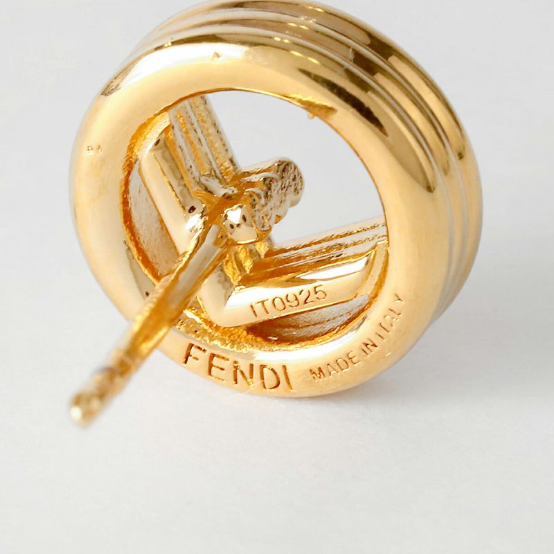 Fendi Earrings F Is Fendi Soft Togo Old