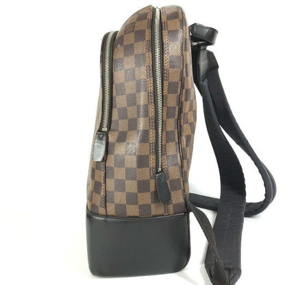 Louis Vuitton Backpack Sac Jake N41558 Damier Canvas Black Brown