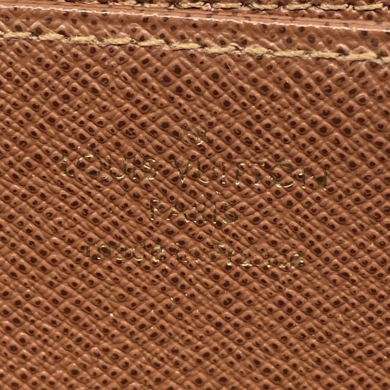 Louis Vuitton Long Wallet Monogram Zippy Wallet M42616 Brown Men Women Unisex