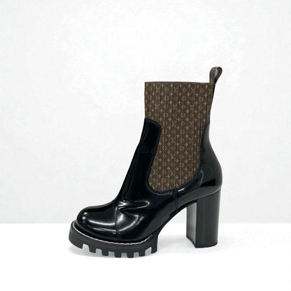 Louis Vuitton Star Trail Line Monogram Boots Short Shoes Leather Brown