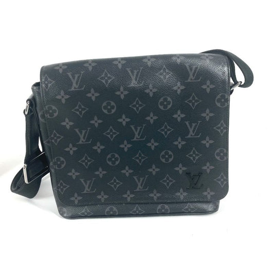 Louis Vuitton Shoulder Bag District PM M45272 Monogram Eclipse Canvas Black