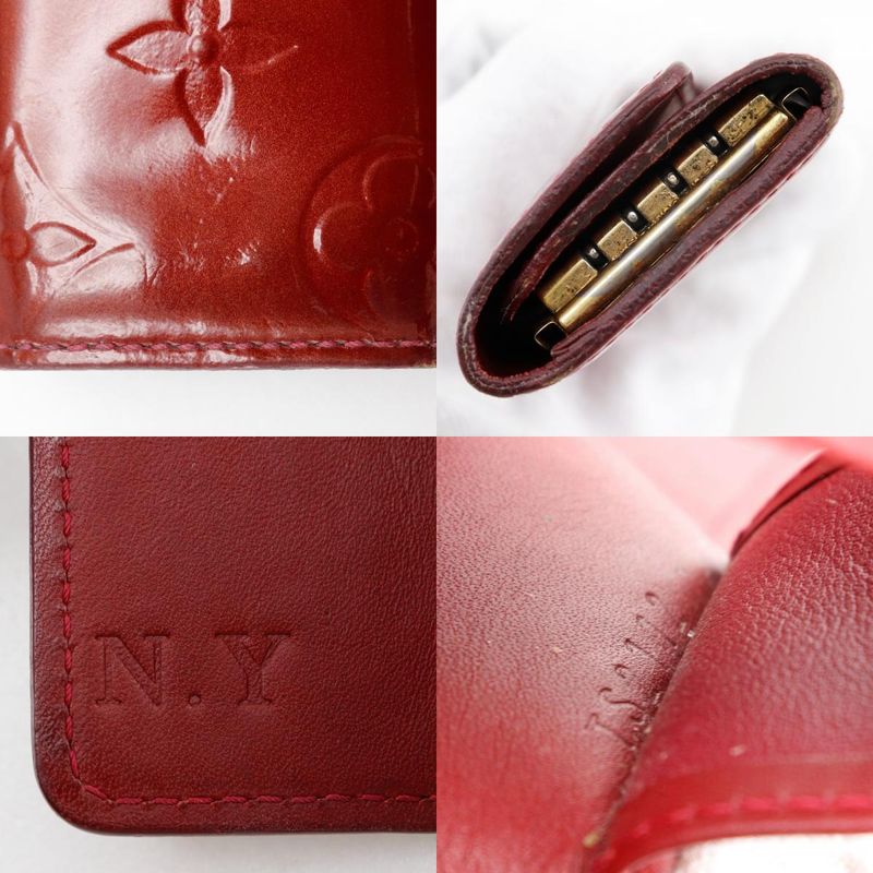 Louis Vuitton Multicles 4 M91976 Monogram Vernis Pomme D'amour Red Ts2112