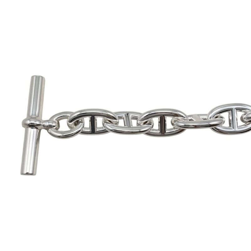 Hermes Bracelet Chaine D'ancre TGM H101995b 011 Ag925 11 Frames Silver Hermes