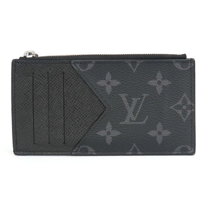 Louis Vuitton Coin Case Coin Card Holder M30271 Monogram Eclipse Taiga Llama