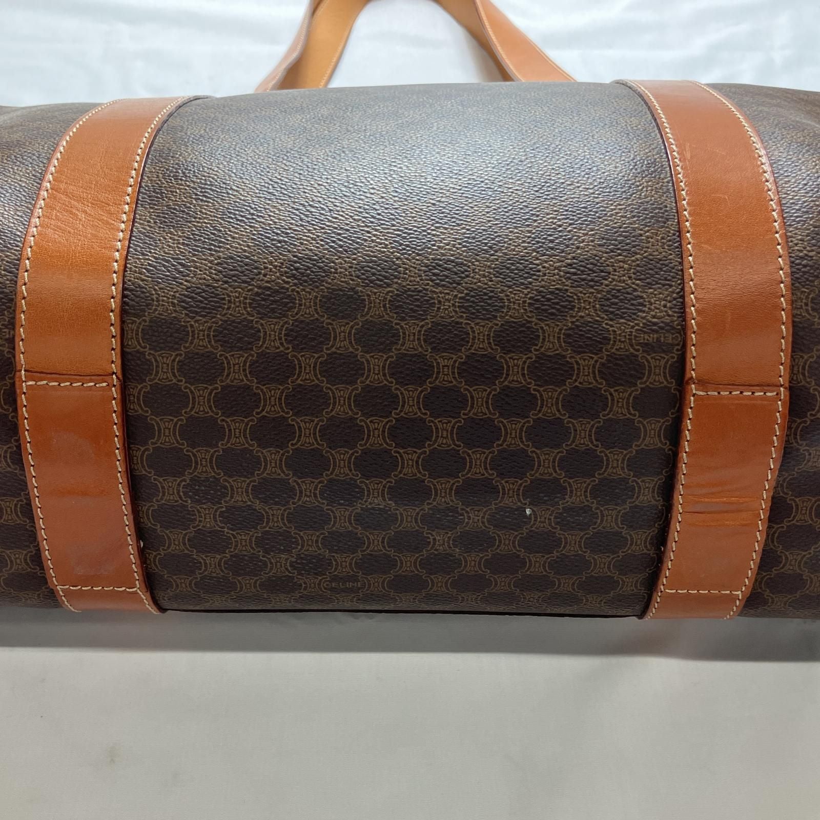 Celine Tote Bag Macadam Pattern Internal Peeling Mc96 Brown