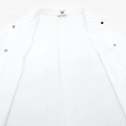 Hermes Shirt Cru De Sel White 36 Size Cotton Long Sleeve Women's