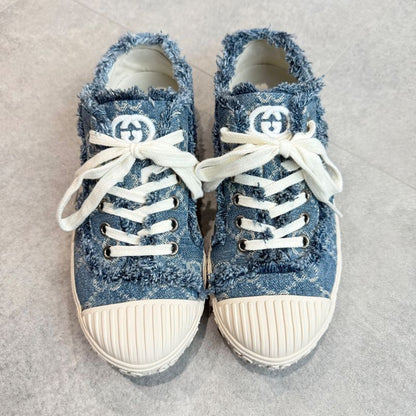 Gucci GG Denim Sneakers Logo 24ss 35 Women's 22cm (8.66in) Low Cut