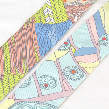 Hermes Twilly High Official's Saddle Scarf With Box Silk Yellow Base