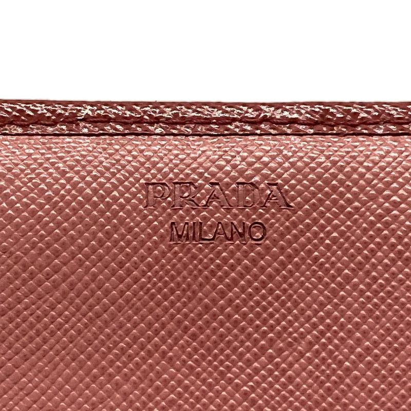 Prada Long Wallet - Pink Leather