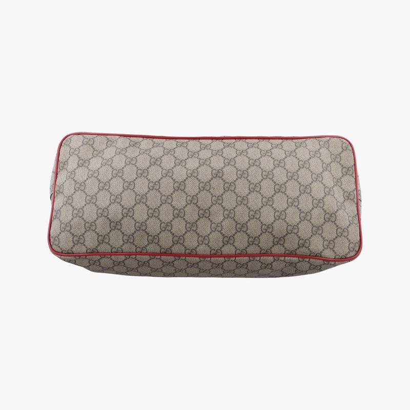 Guccigg Supreme Beige Red And Multicolor PVC Coated Canvas 453705 G020867460