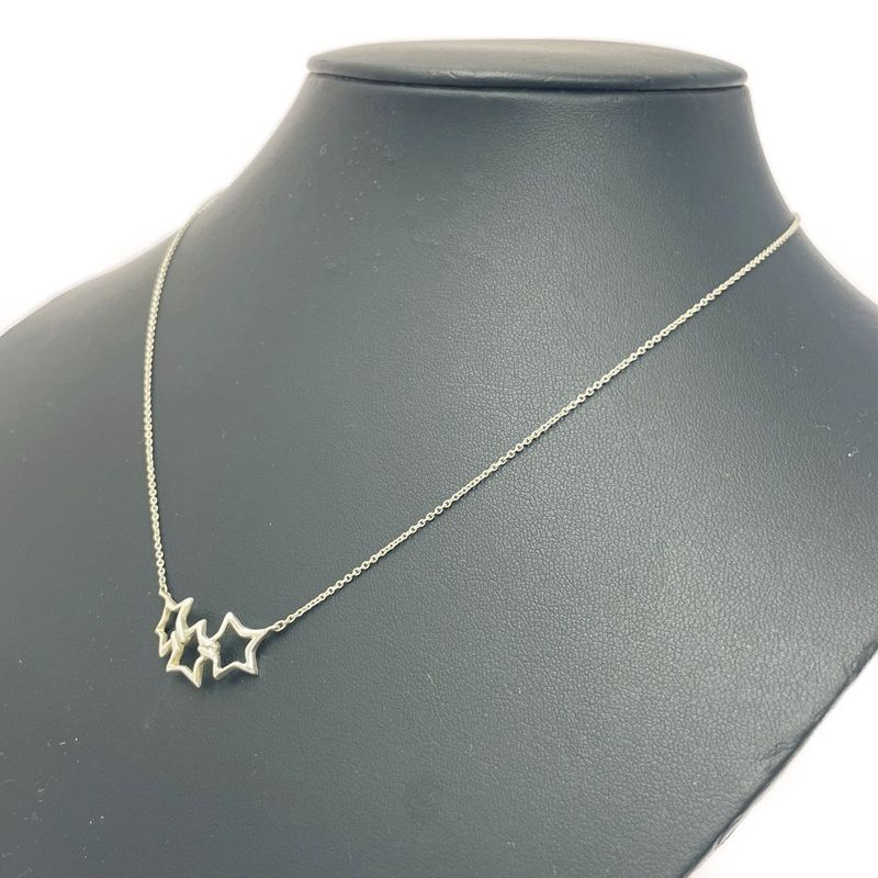 Tiffany & Co Silver Triple Star Necklace 2.2g 925 Engraved 426826 Necklace