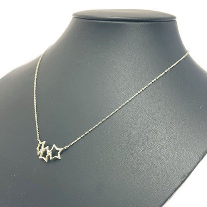 Tiffany & Co Silver Triple Star Necklace 2.2g 925 Engraved 426826 Necklace