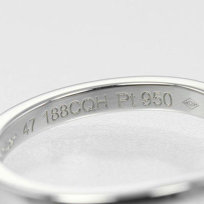 Cartier Ballerina Curve Pt950platinum × Diamond #7 Ladies 3g Ring