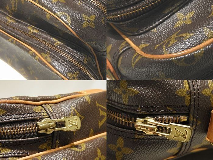 Louis Vuitton Nile Shoulder Bag M45244 Monogram Crossbody Pocket Th0910 Brown