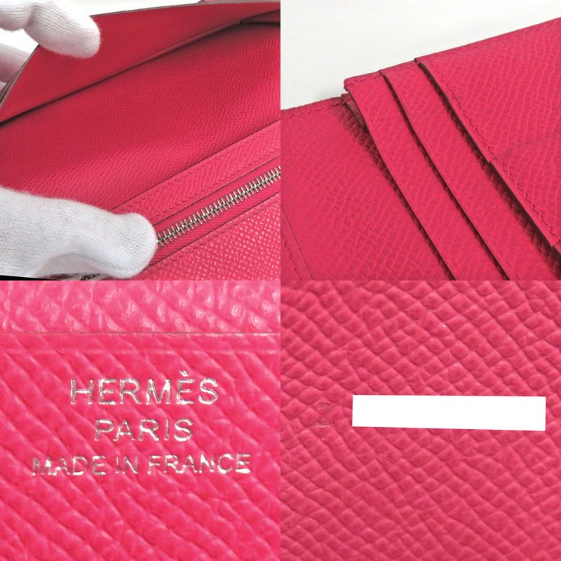 Hermes Bearn Souffle Rose Vo Epson Silver Hardware Z Engraved 2021