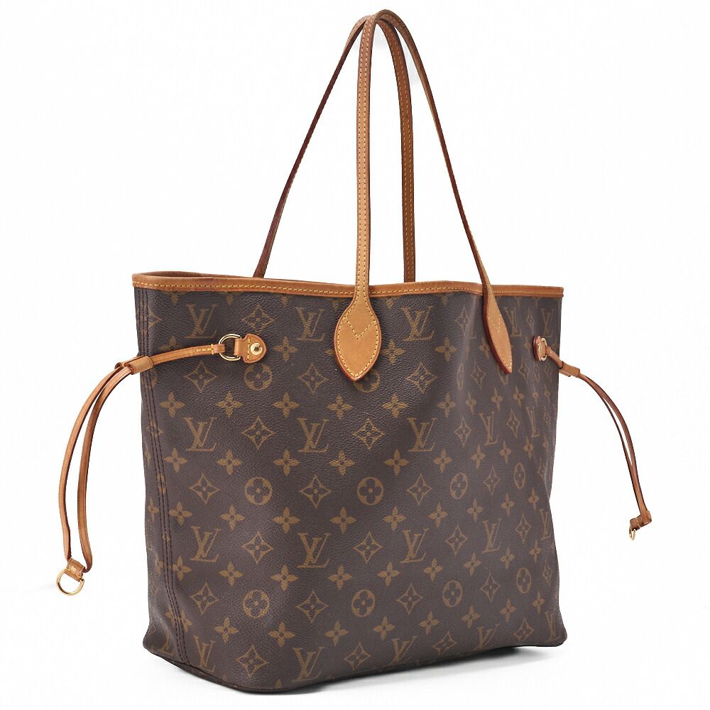 Louis Vuitton Monogram Neverfull MM Brown M40156 (gold Hardware) Tote Bag (gold