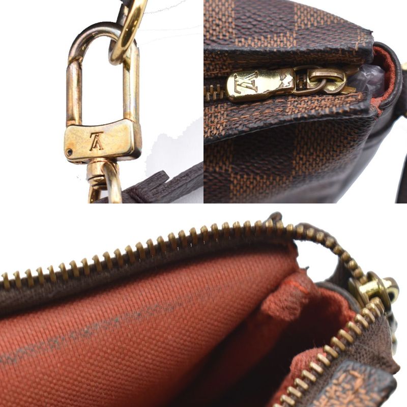 Louis Vuitton Handbag Trousse Makeup Damier Ebène Brown N51982 39ka888