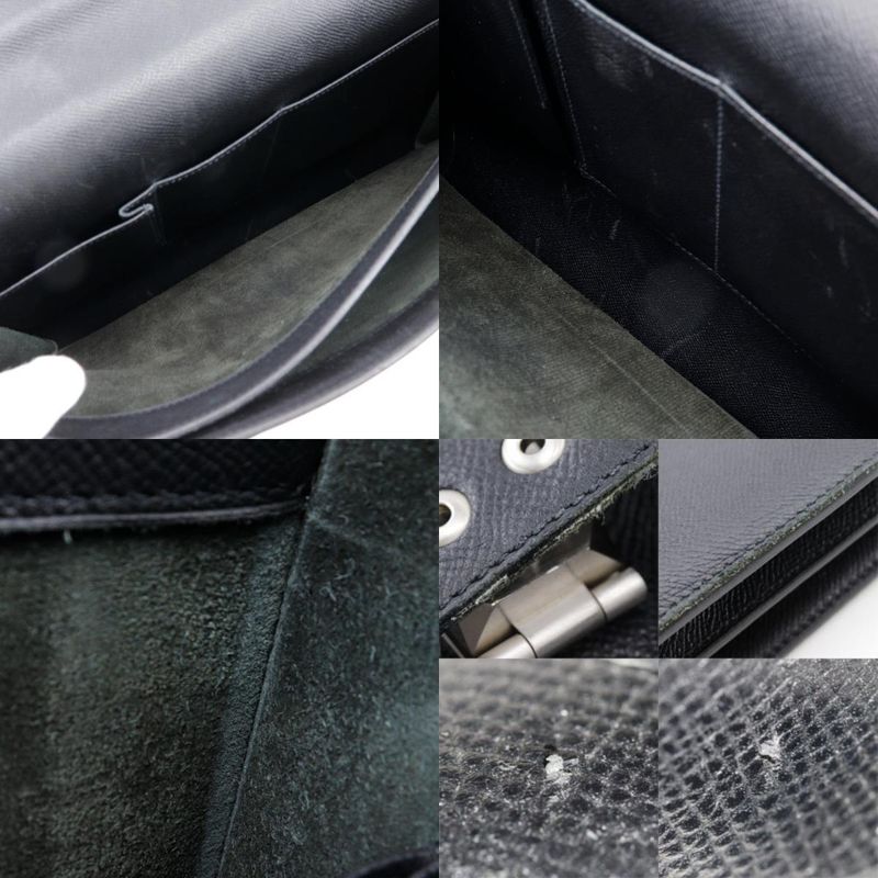 Hermes Sac A Depeches 38 Vaux Epson Black T Men's Business Bag