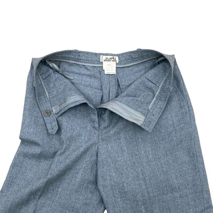 Hermes Wool Pants Size 40 Bottoms Women's Gray 28161