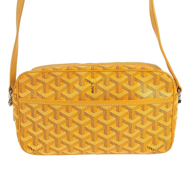 Goyard - Capvert Leather Logo Shoulder Bag - Unisex - Mustard - Ladies