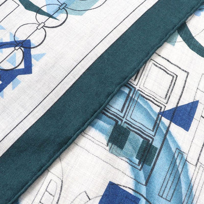 Hermes H693245t Rectangle Imprimeur Flou Ample Flou Cashmere Silk Guris