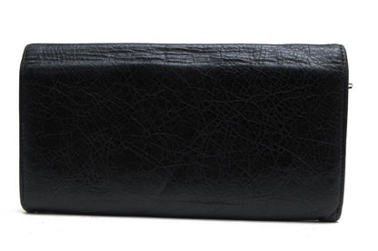 Balenciaga Wallet Men Leather Genuine Black 419806 1000 D 555583 with Coin