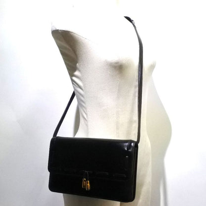 Hermes 2WAY Clutch Tassel Calf Black 0O Ladies Shoulder Bag