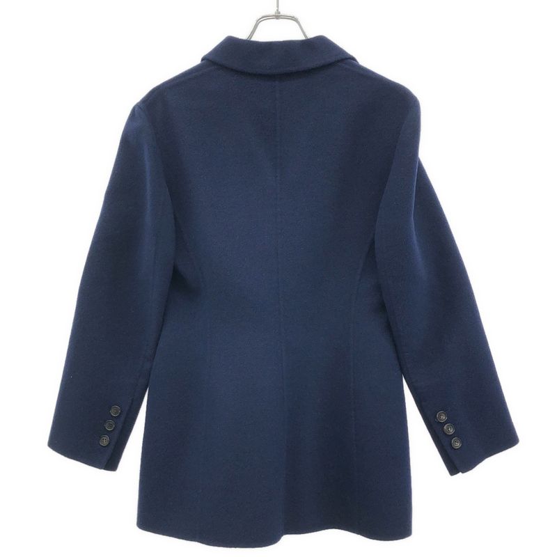 Prada 1990's Wool Cashmere Double Face Jacket Blue 42