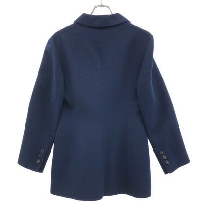 Prada 1990's Wool Cashmere Double Face Jacket Blue 42