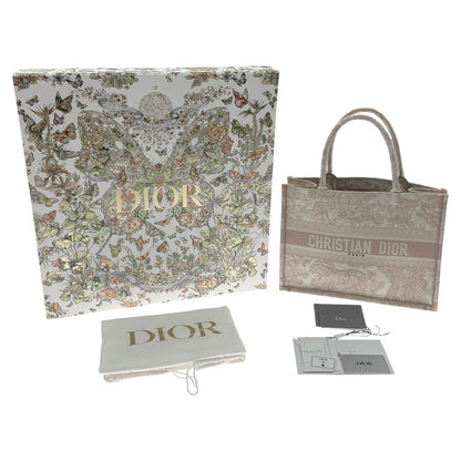 Christian Dior Toile de Jouy Embroidered Book Tote Small Bag M1296ztdt Pink