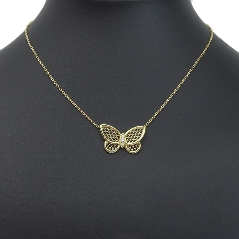 [van Cleef & Arpels] Van Cleef & Arpels Papillon 18K Yellow Gold And Diamonds