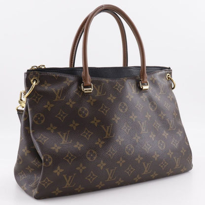 Louis Vuitton Pallas 2WAY Shoulder M41064 Monogram Canvas Noir Black Brown
