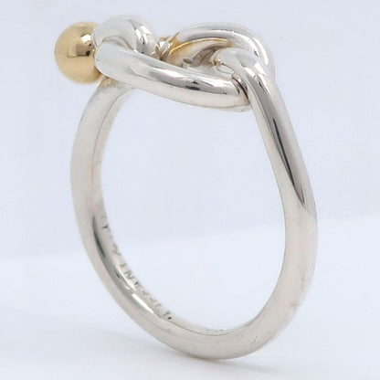 Tiffany & Co Love Knot 925 Silver And 18K Yellow Gold Size 8 Ladies' 2.9g Ring