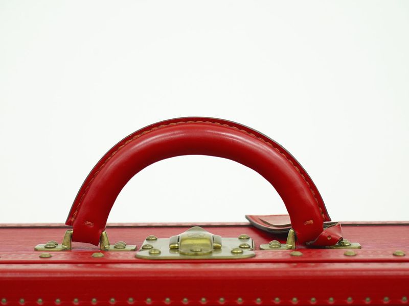 Authentic Louis Vuitton LV Arzeal 75 Epi Leather Trunk Travel Bag Handbag