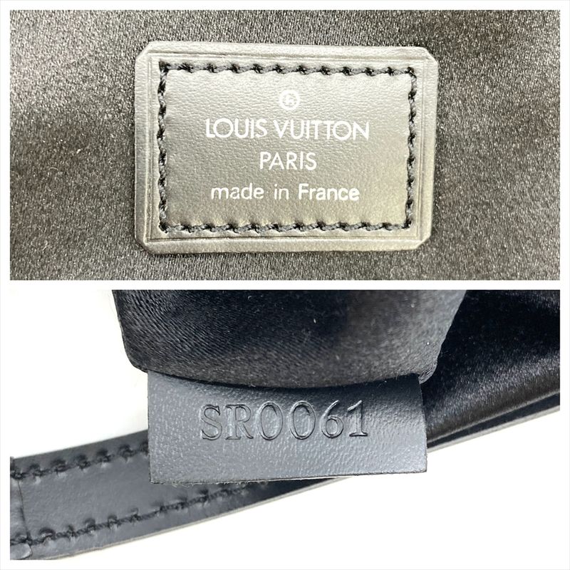 Louis Vuitton Little Boulogne Noir Black Shoulder Bag Monogram Satin M92142