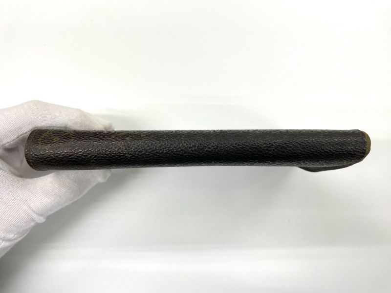 Louis Vuitton Monogram Pochette Porte Monet Cles Di Long Wallet M61725 Brown