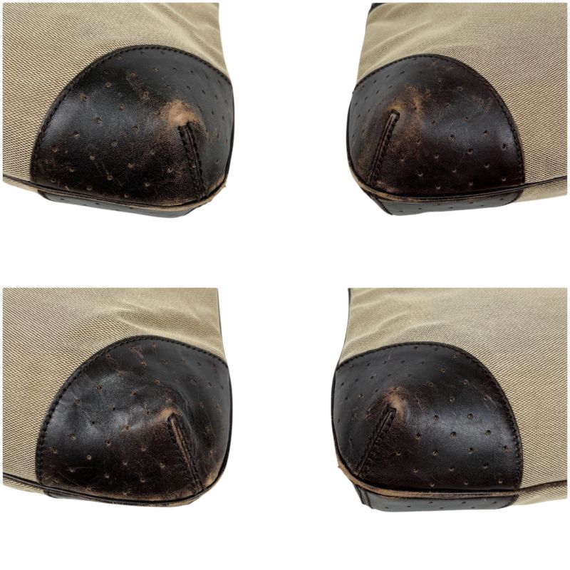 Gucci 114875 Sherry Line Interlocking G Handbag Brown Beige GG