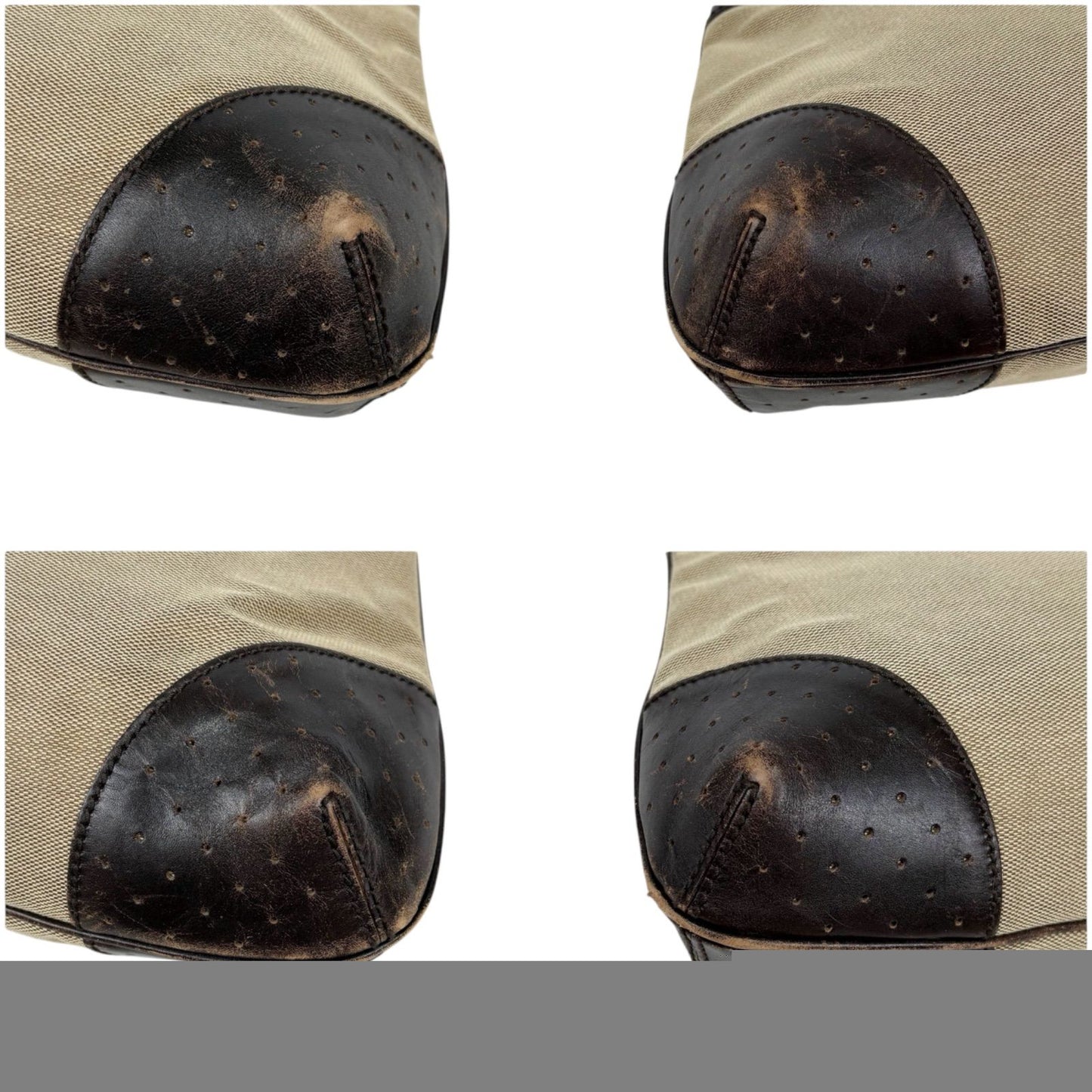 Gucci 114875 Sherry Line Interlocking G Handbag Brown Beige Gg