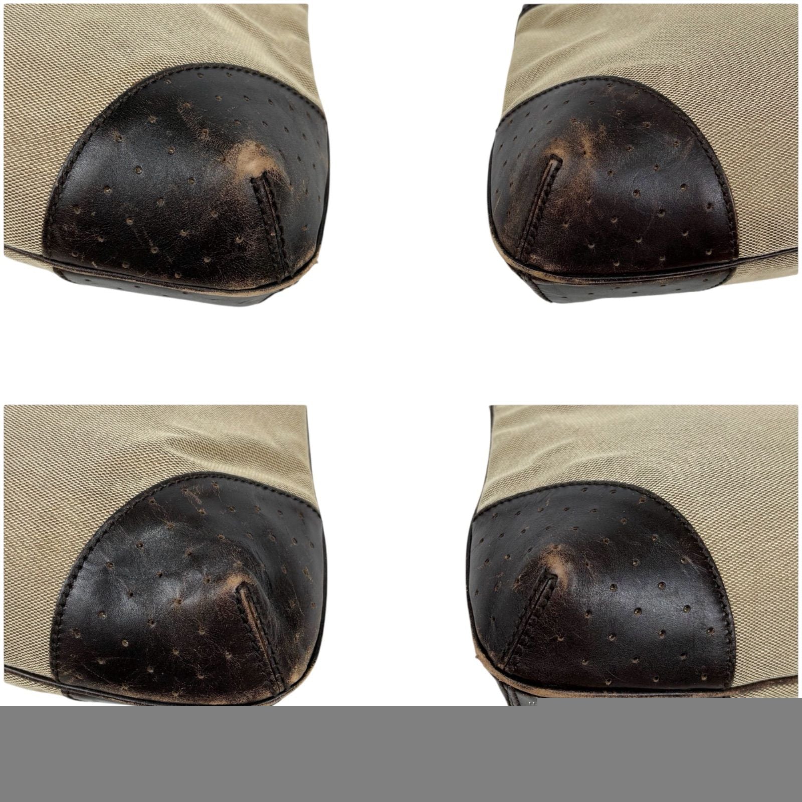 Gucci 114875 Sherry Line Interlocking G Handbag Brown Beige Gg