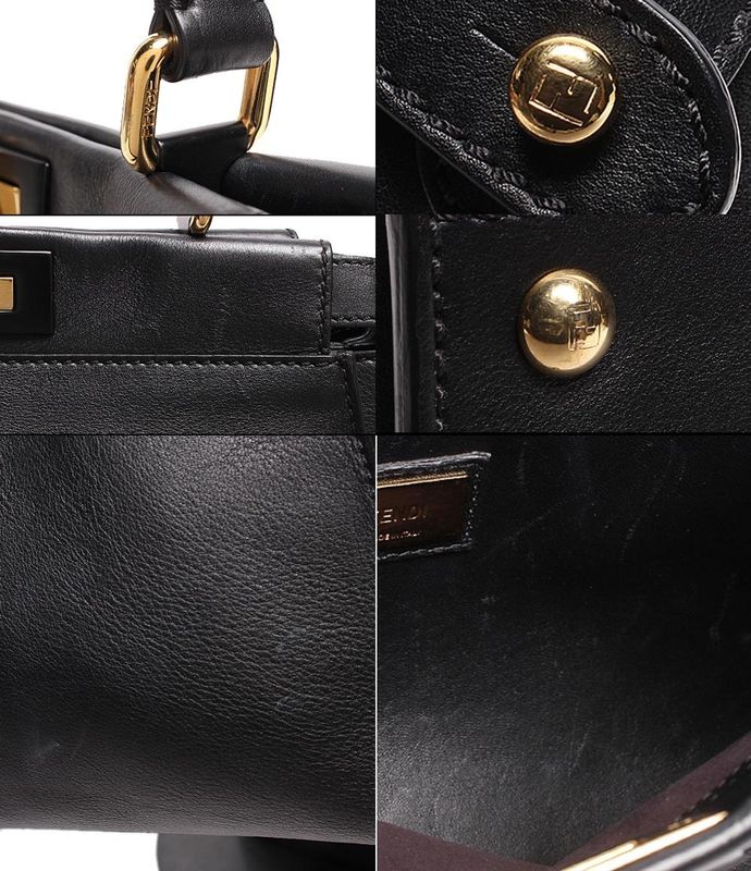 Fendi Leather Handbag Gold Hardware 8bn2903znf0kur Women Fendi