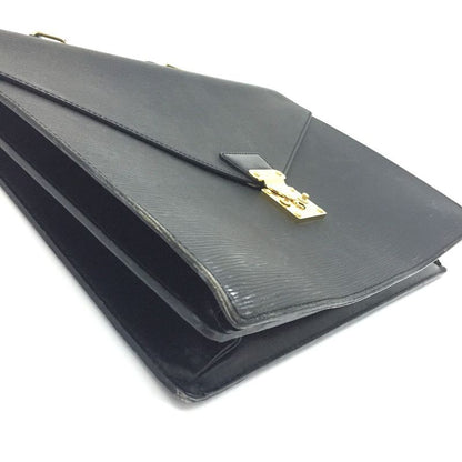 Louis Vuitton Business Bag Serviette Ambassador M54412 Epi Leather Creel Black