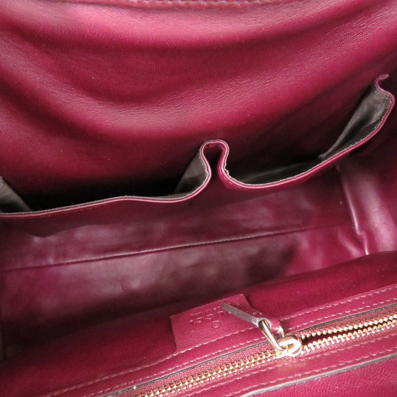 Gucci Soho 2way 336751 525040 Leather Purple 0696 Purple Tote Bag Gucci